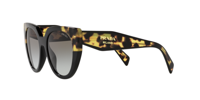 Prada PR 14WS 3890A7 - SCHWARZ/MITTELSCHILD - Grauer Farbverlauf