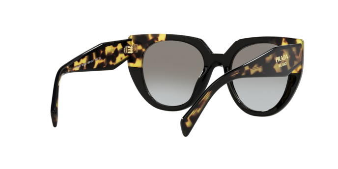 Prada PR 14WS 3890A7 - SCHWARZ/MITTELSCHILD - Grauer Farbverlauf