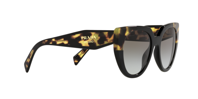 Prada PR 14WS 3890A7 - SCHWARZ/MITTELSCHILD - Grauer Farbverlauf
