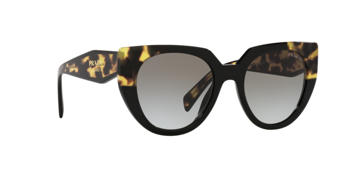 Prada PR 14WS 3890A7 - SCHWARZ/MITTELSCHILD - Grauer Farbverlauf