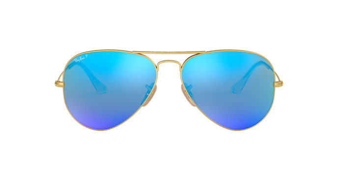 Ray-Ban RB3025 112/4L AVIATOR LARGE METAL – MATT ARISTA – Blauer Spiegel