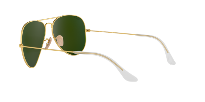 Ray-Ban RB3025 112/4L AVIATOR LARGE METAL – MATT ARISTA – Blauer Spiegel