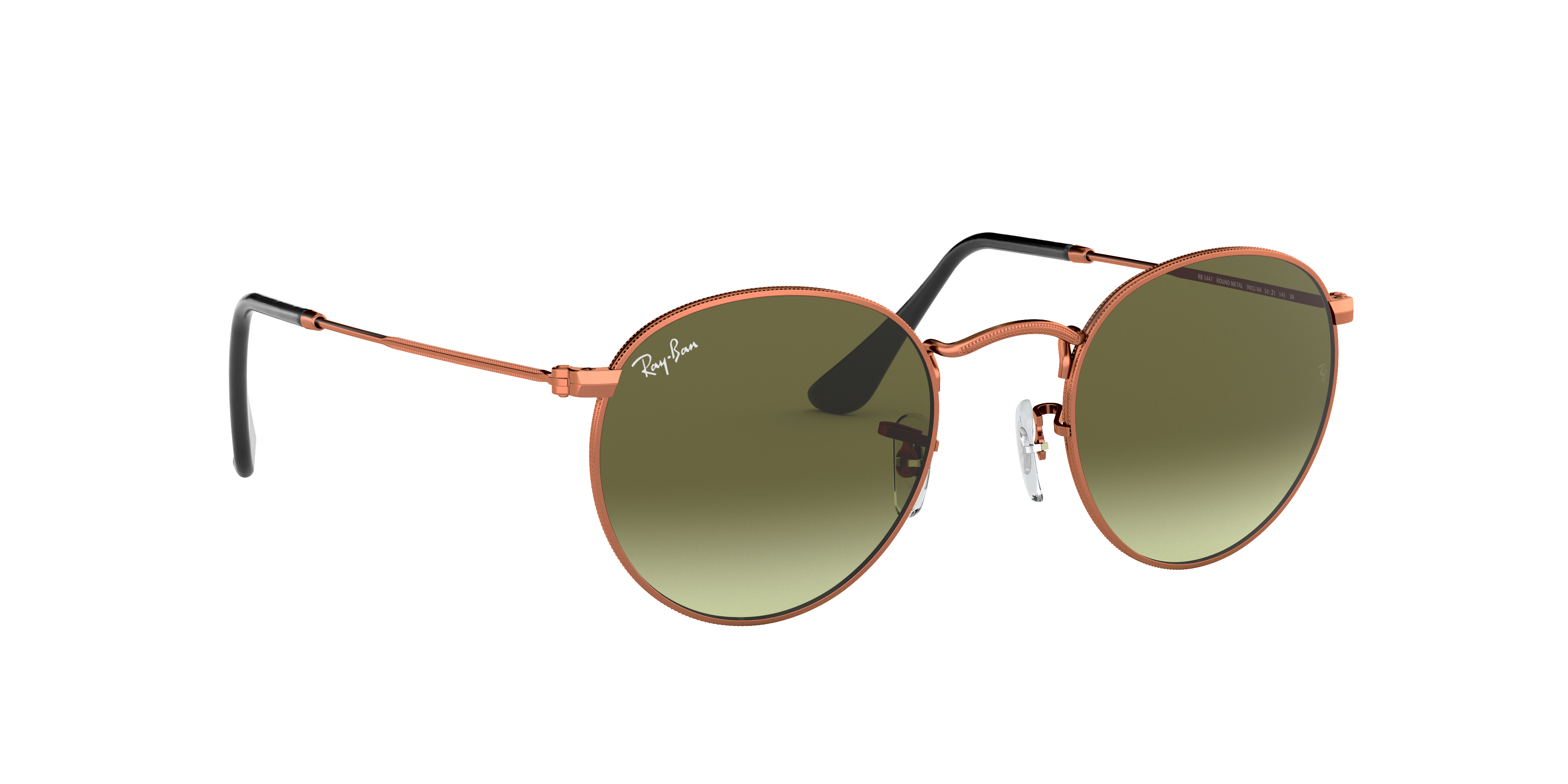 Ray-Ban RB3447 ROUND METAL 9002A6