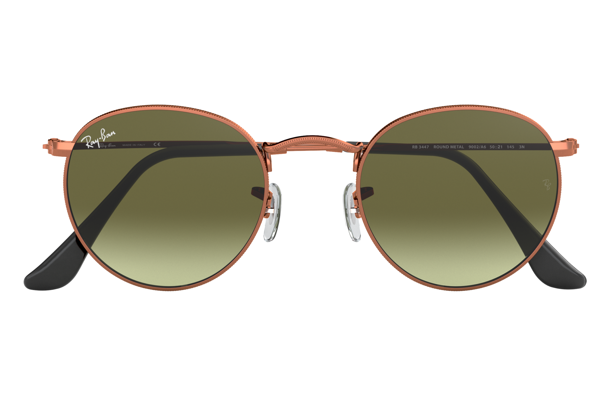 Ray-Ban RB3447 ROUND METAL 9002A6