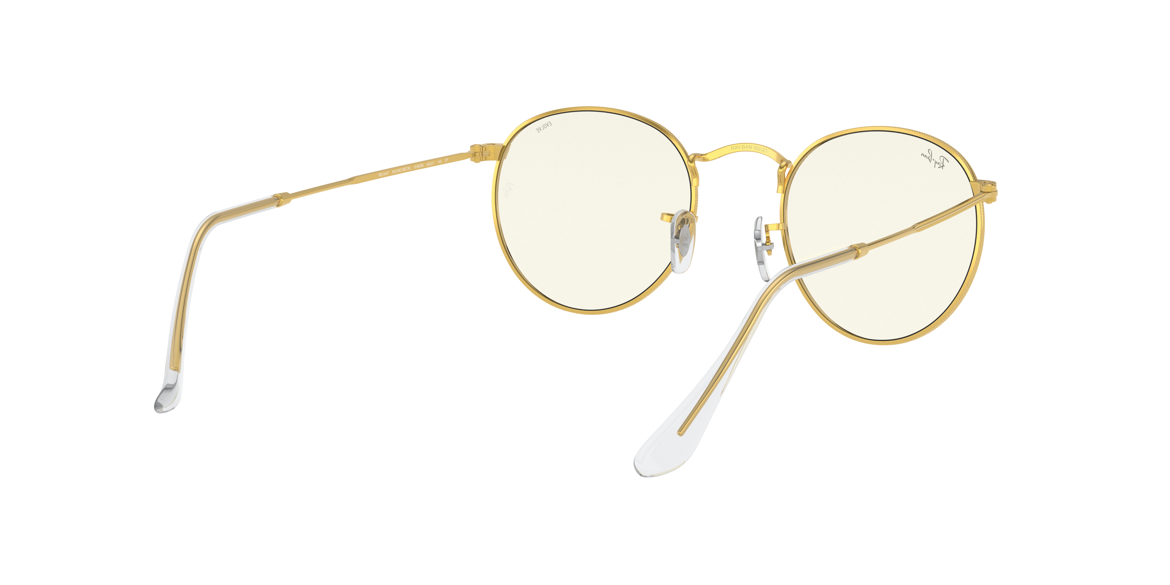 Ray-Ban RB3447 ROUND METAL 9196BL