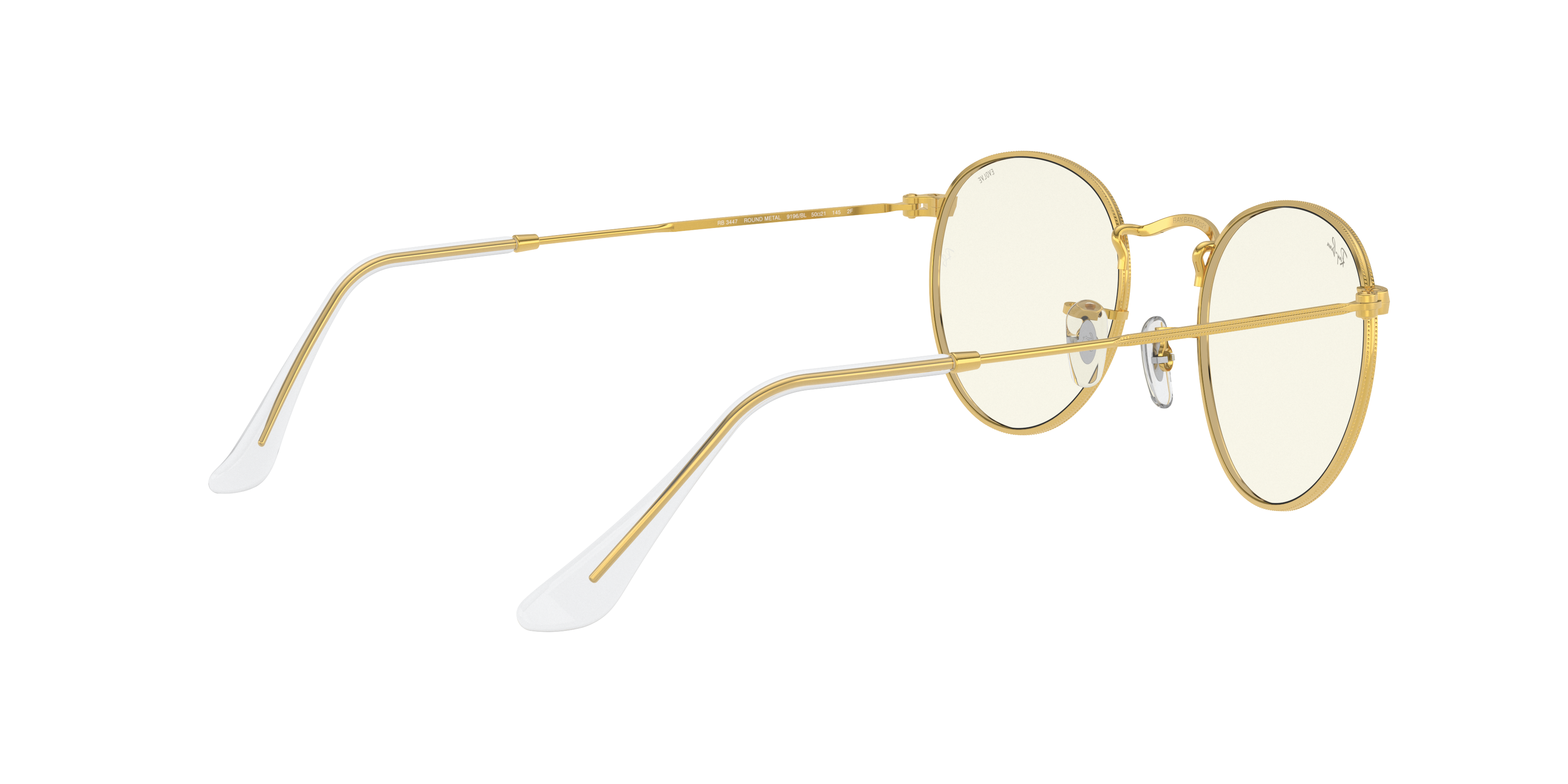 Ray-Ban RB3447 ROUND METAL 9196BL