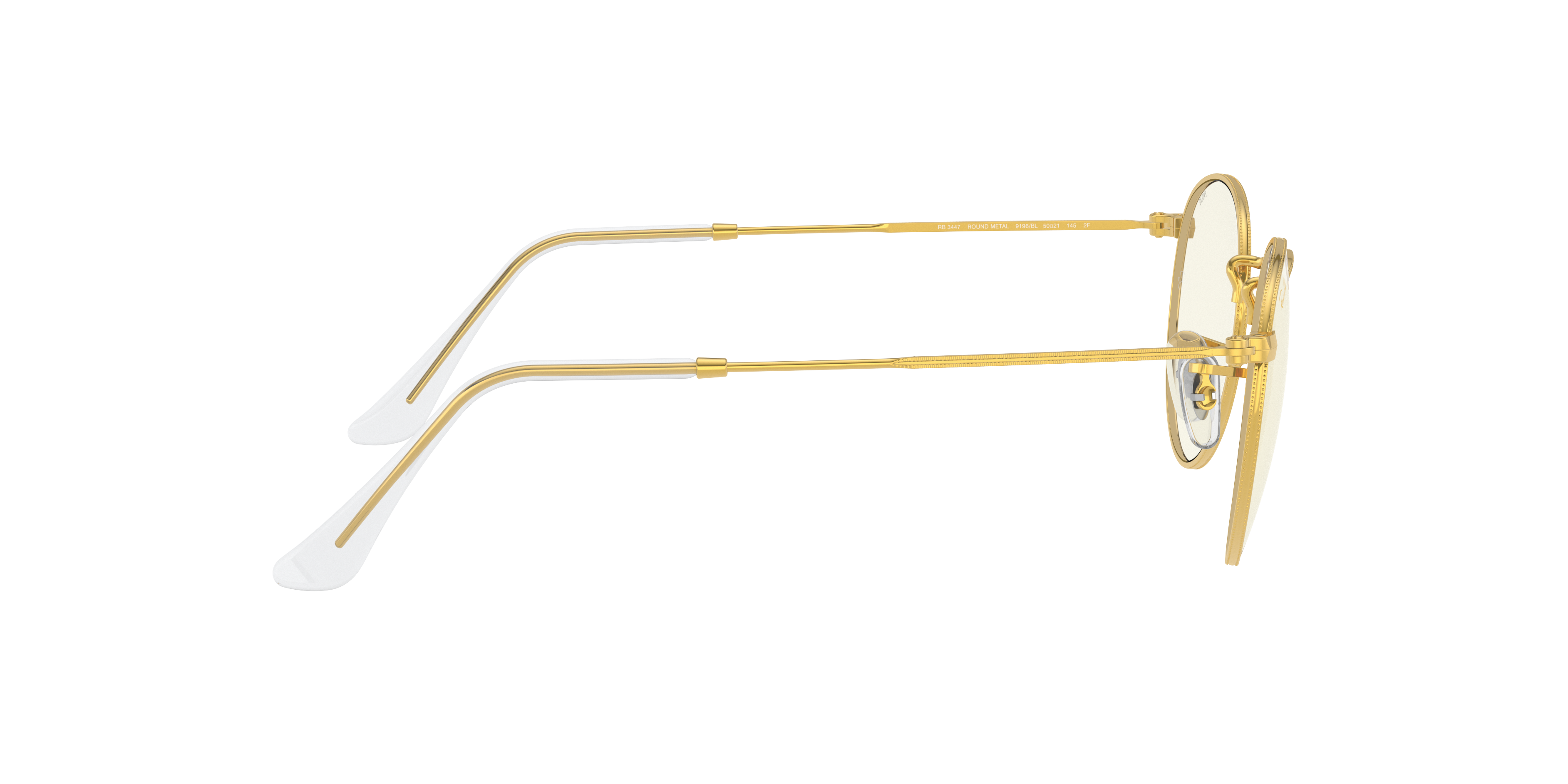 Ray-Ban RB3447 ROUND METAL 9196BL