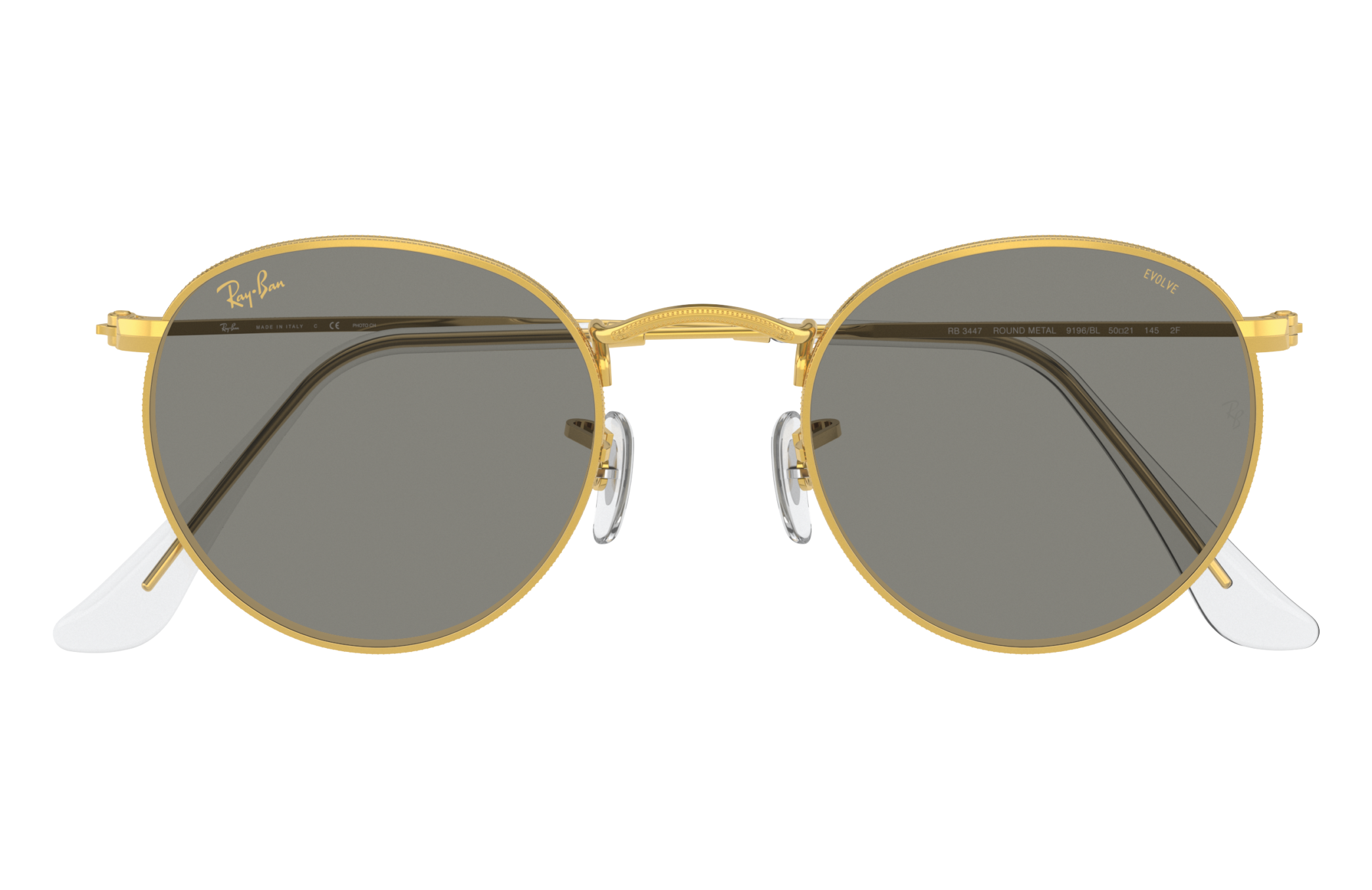 Ray-Ban RB3447 ROUND METAL 9196BL