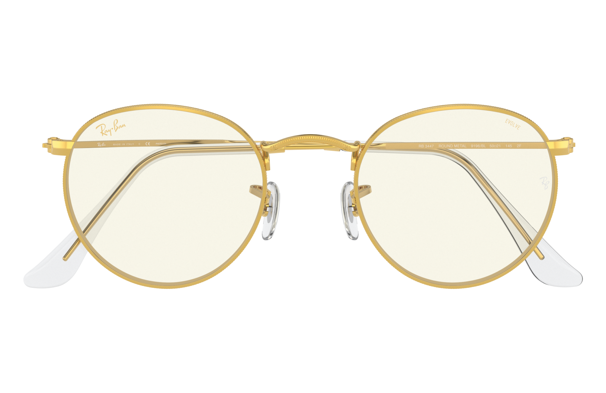 Ray-Ban RB3447 ROUND METAL 9196BL