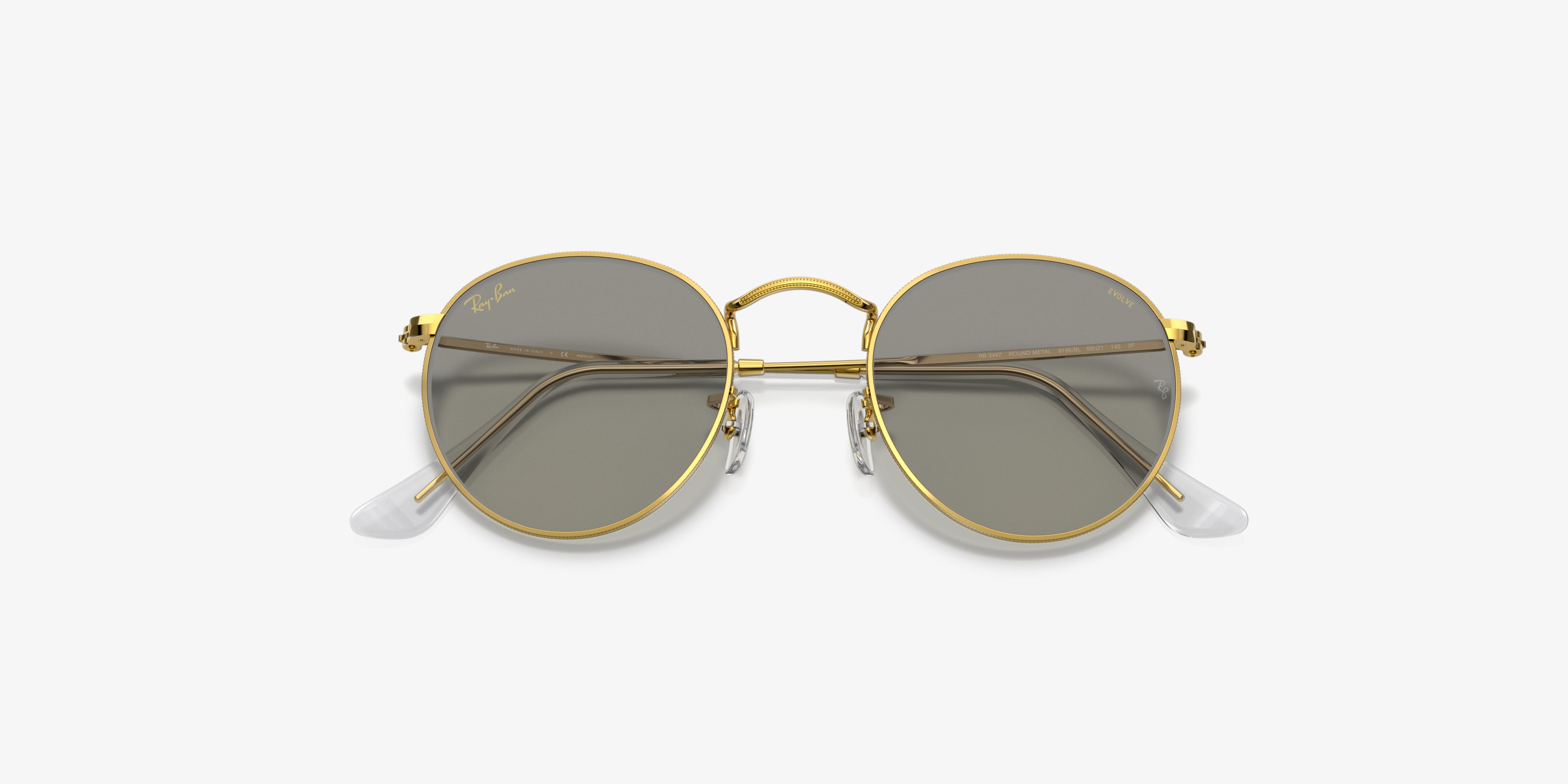 Ray-Ban RB3447 ROUND METAL 9196BL