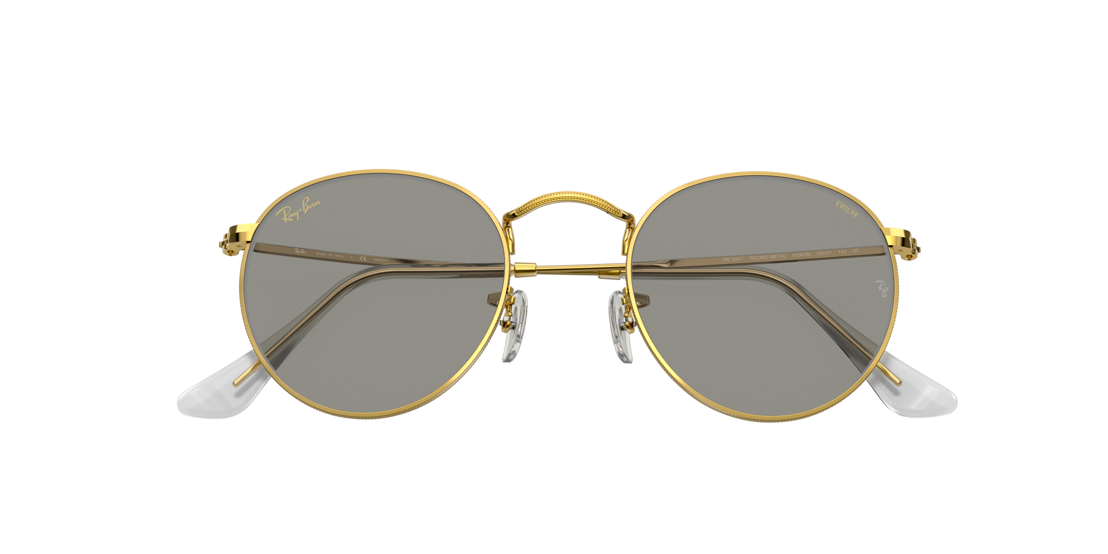 Ray-Ban RB3447 ROUND METAL 9196BL
