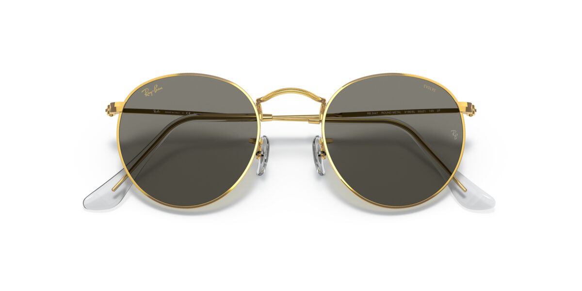Ray-Ban RB3447 ROUND METAL 9196BL