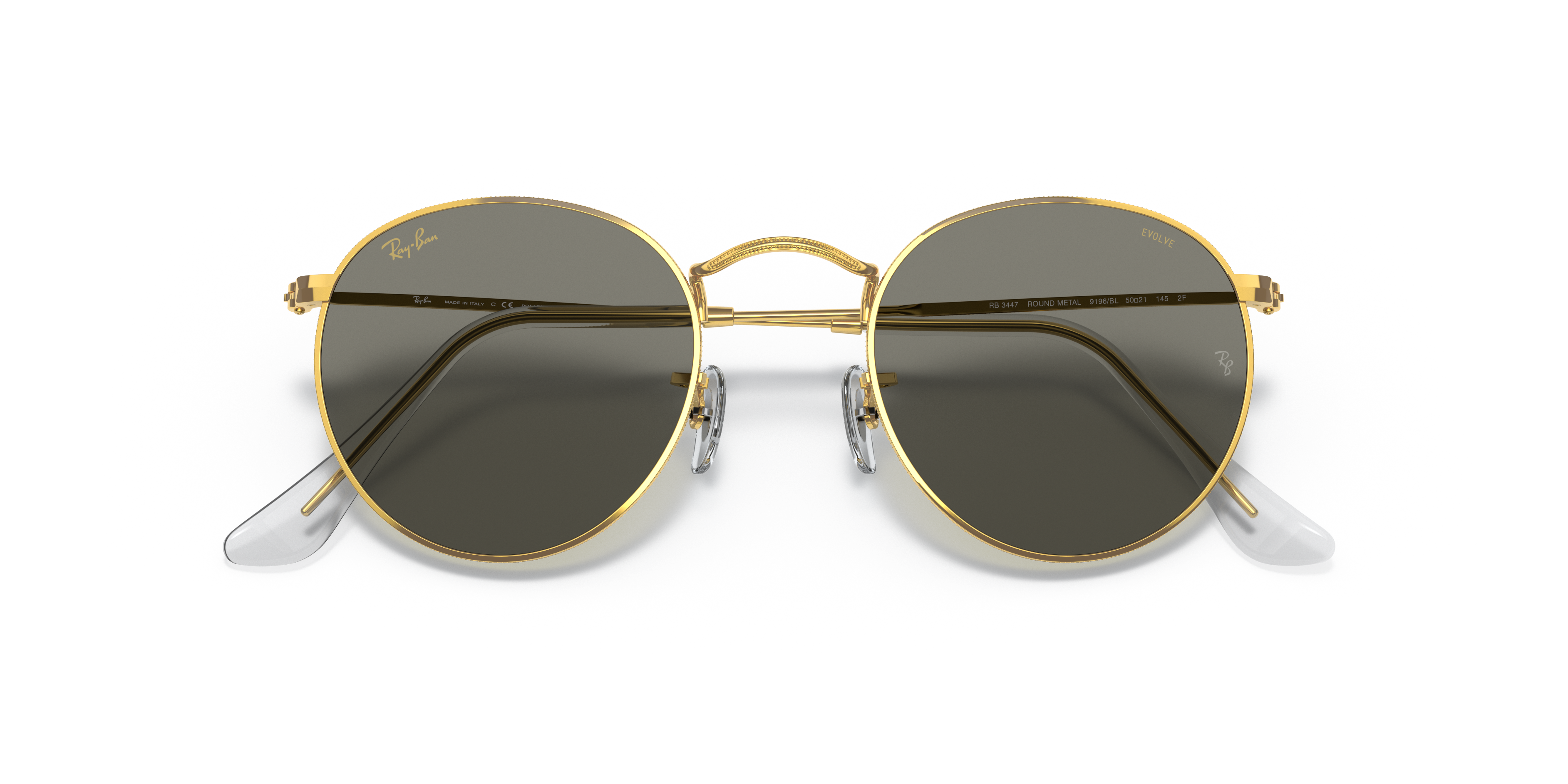 Ray-Ban RB3447 ROUND METAL 9196BL