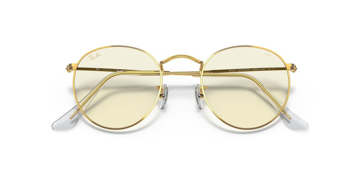 Ray-Ban RB3447 ROUND METAL 9196BL