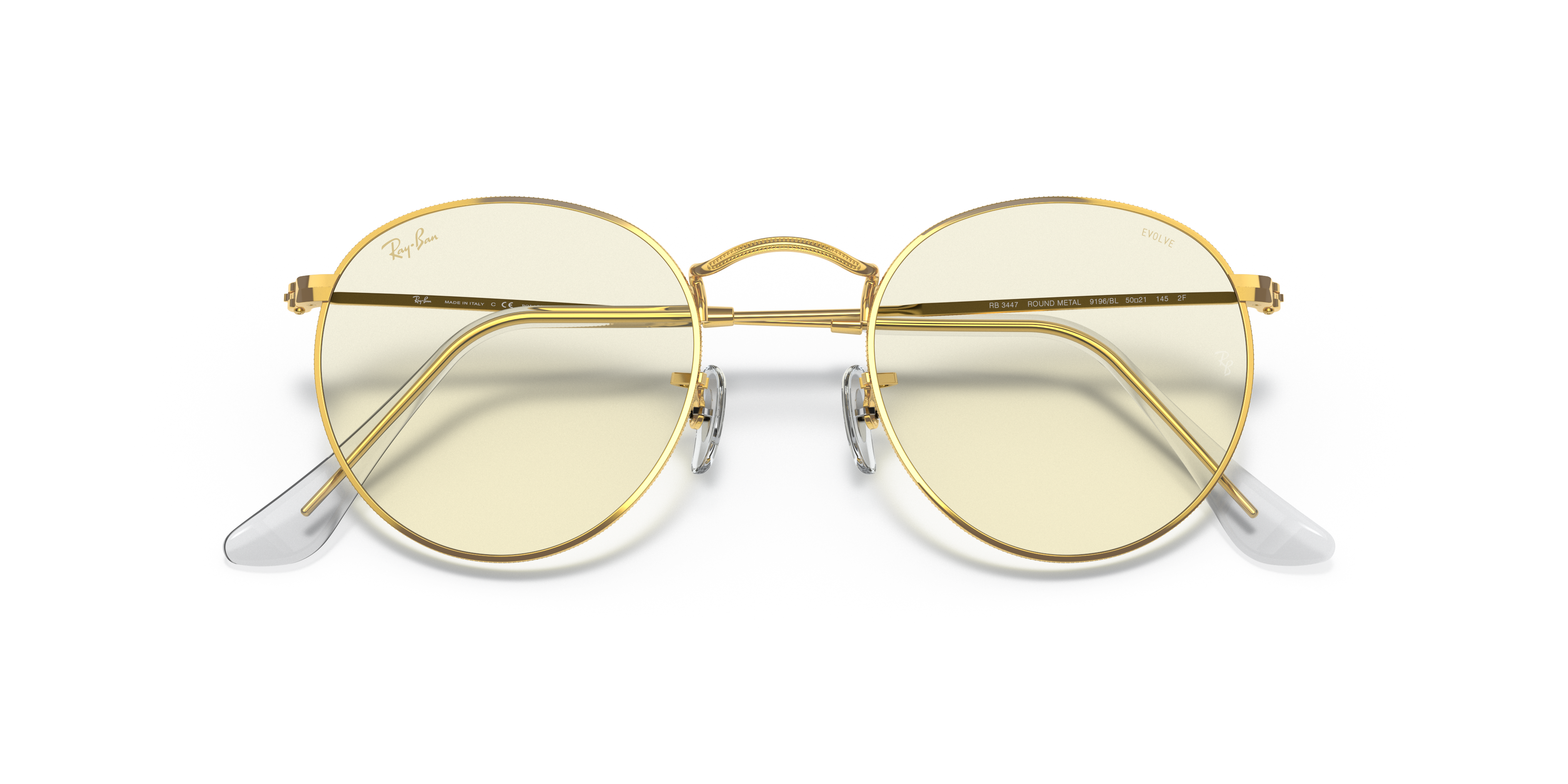 Ray-Ban RB3447 ROUND METAL 9196BL
